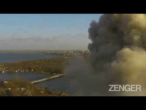 Missile Pummelling Government Building In Besieged Mykolaiv Where Oversleeping Governor Spared