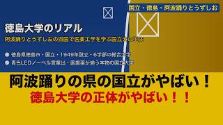 【衝撃】徳島大学のリアル！阿波踊りとうずしおの四国で医薬工学を学ぶ国立大の正体【ゆっくり解説】