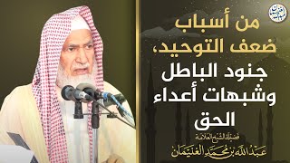 صورة من أسباب ضعف التوحيد، جنود الباطل وشبهات أعداء الحق