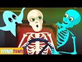 Five Skeletons Riding On A Bus With Ghost Spooky Skeletons Songs By Teehee Town