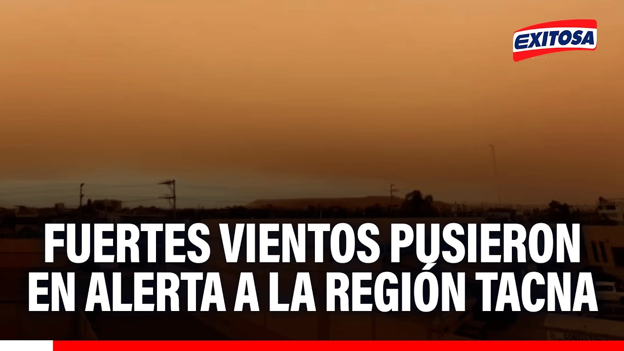 🔴🔵 Presencia de polvo y cielo naranja preocuparon a los tacneños