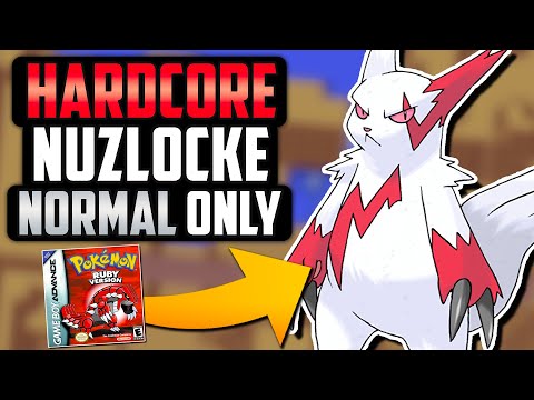 CAN I BEAT A POKÉMON RUBY HARDCORE NUZLOCKE WITH ONLY NORMAL TYPES!? (Pokémon Challenge)