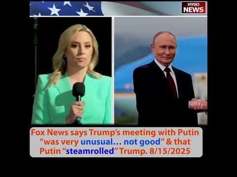 FoxNews: Putin steamrolled Trump unusual not good; CNN host on Trump Nobel Peace Prize; Swalwell