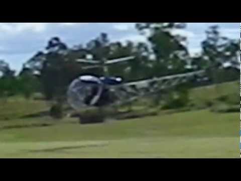 Bell 47 Helicopter at Emu Gully Air and land Spectacular Queensland Australia WW2 WW1 Korea Vietnam