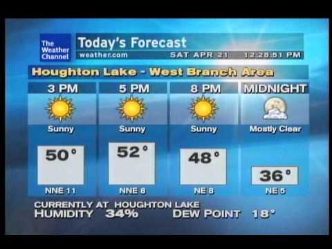 Houghton Lake Weatherstar XL- 4/21/12 12:28 EDT