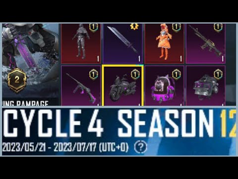 Pubg New Royal Pass | Cycle 4 Season 12 |Specter Slayer Set | 