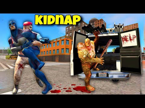 Rope Hero Kidnapped By Villain & Lava Mutant In Vice Town || Rope Hero Vice Town