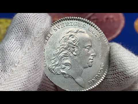 Karl XIII, 1/3 Riksdaler 1814 - MYCKET SÄLLSYNT från Roberto Delzanno Mynthandel