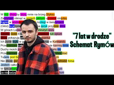 Golin- "7 lat w drodze" schemat rymów