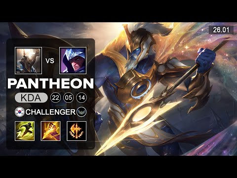 Pantheon vs Talon Jungle - KR Challenger - Patch 26.01 Season 16