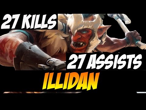 27 KILLS AND 27 ASSISTS - Illidan Troll Warlord - Dota 2