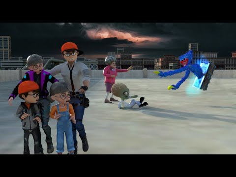 Nick Family Saved By Nick Hulk From Huggy Wuggy Coming To Life Magic Story - Scary Teacher Animation