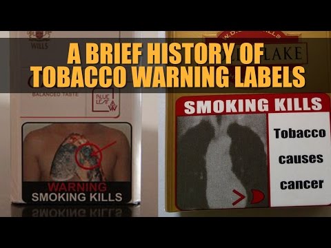 A brief history of tobacco warning labels. Watch video...