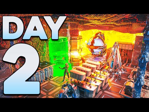 We Built the Ultimate Lava Cave Fortress in ARK PvP...
