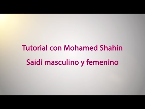 Tutorial Mohamed Shahin saidi masculino y femenino - Oriental Dance on line
