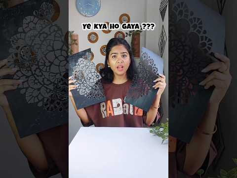 Ab Ye Stencil Kaise Tut Gaya ?? #hack #diy #craft #art