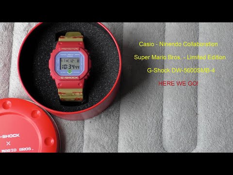 G-Shock Super Mario Bros. Limited Edition - Casio Nintendo Collaboration