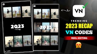 2023 Recap Instagram Trending Reels Video Editing 