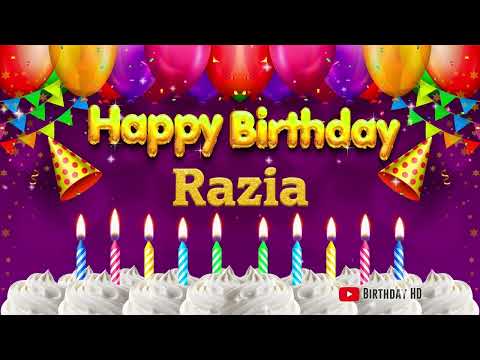 Razia Happy birthday To You - Happy Birthday song name Razia 🎁
