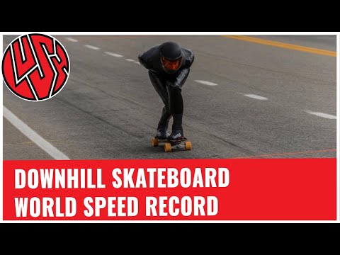 Downhill Skateboard World Speed Record - 146.73kph/91.17mph - Pete Connolly