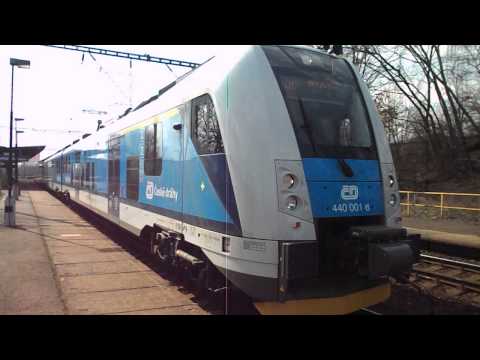 Odjezd vlaku Os 6823 (ČD 440.001) - Chomutov město, 16. 4. 2013