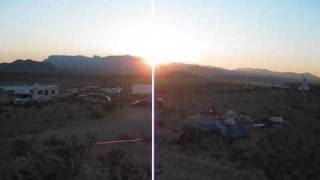 preview picture of video 'Terlingua Chili Cook-Off  Sunrise Over The Chisos'
