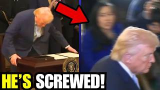 Watch VISIBLY FRAIL Trump FLEE THE ROOM