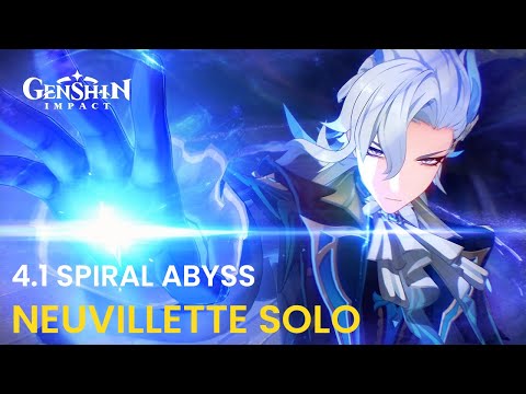 Neuvillette Solo 4.1 Spiral Abyss Floor 12 | Genshin Impact