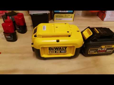 DeWalt 20v 40v and 60v FLEXVOLT Battery Platforms