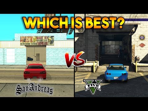 GTA 5 VS GTA SAN ANDREAS : SHOPS AND MORE