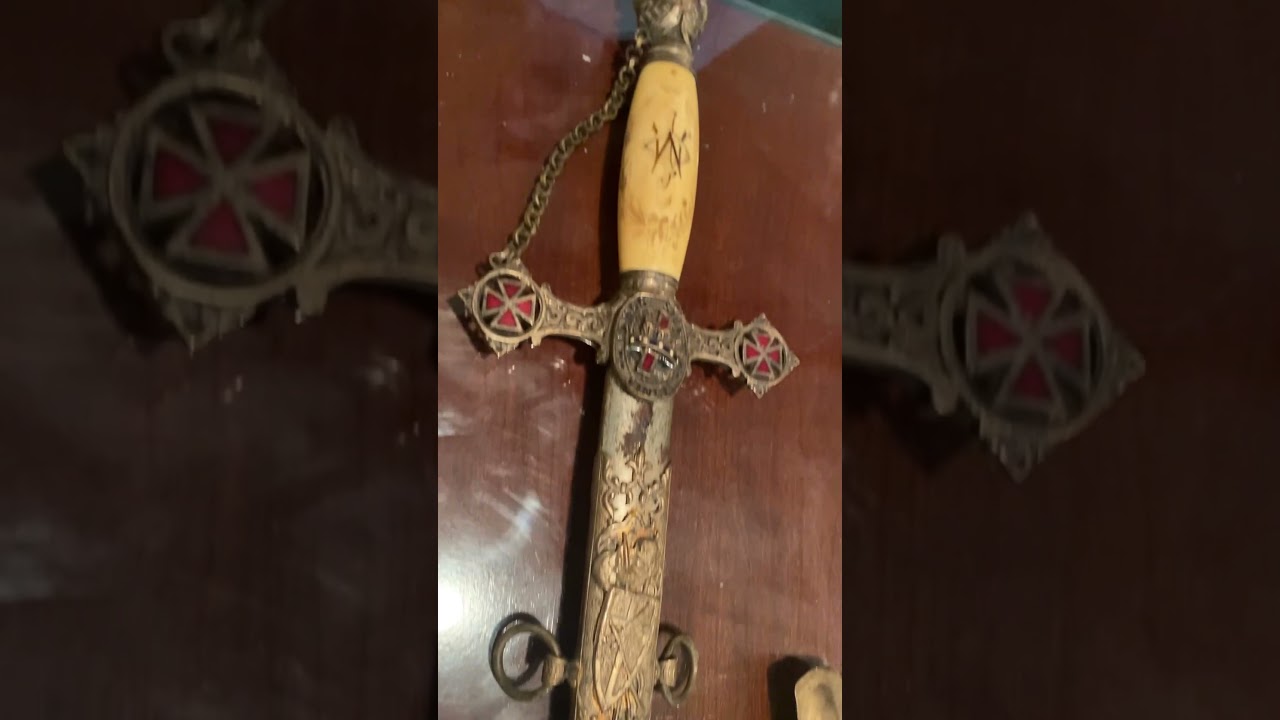 A knights Templar commentary sword #auction