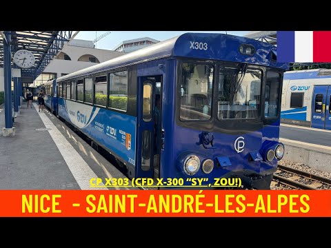 Cab Ride Nice → Saint-André-les-Alpes (Chemins de Fer de Provence, France-June 2025)driver's view 4K