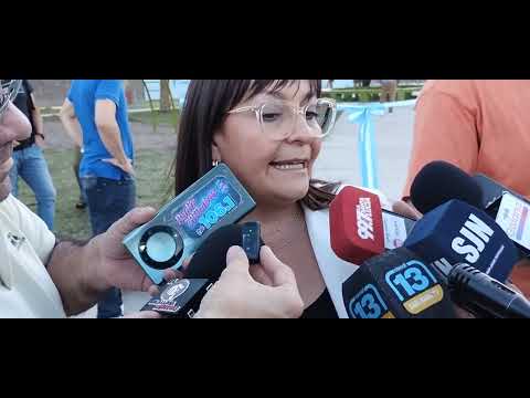 LA INTENDENTE DE CHIMBAS DANIELA RODRÍGUEZ INAUGURÓ UNA NUEVA PLAZA EN BARRIO ARA SAN JUAN 
