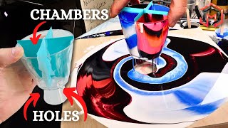 NEW TECHNIQUE...GRAVITY POUR?? Acrylic Pouring and Fluid Art at Home for Therapy