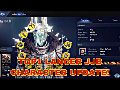 MIR4-450K PS TOP1 LANCER JJB CHARACTER UPDATE | WAR TIME?