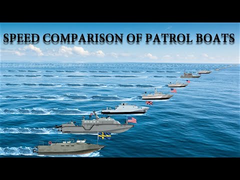 Speed Comparison of 12 Fastest Patrol Boats in the World