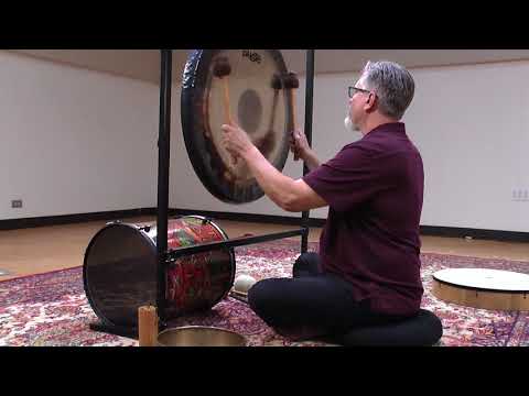 Relax with a gong meditation session