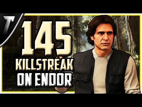 Star Wars Battlefront 2 Han Solo 145 Killstreak (Endor)