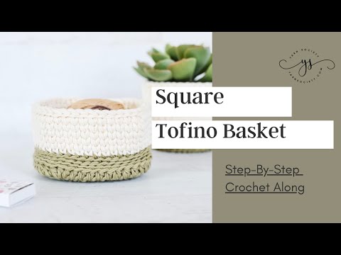 How To Crochet A Basket | Square Crochet Basket | Yarn Society