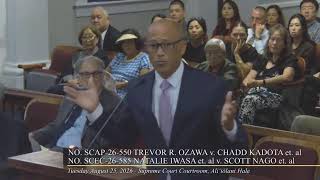 TUESDAY, AUGUST 25, 2026 – 2:00 P.M., NO. SCAP-26-0000550 Ozawa v. Kadota, et al