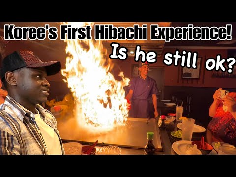 Koree’s First Hibachi Experience! | Is He Still Ok? | Japanese | Entertainment | The Bichanga Family