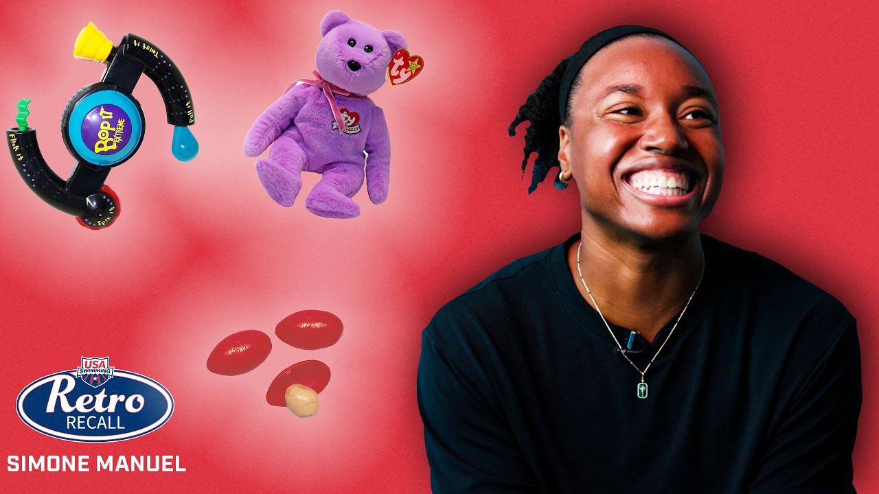 Video thumbnail for Simone Manuel Takes on Throwback Guessing Game