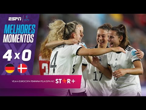 Com golaços, Alemanha goleia a Dinamarca na Eurocopa Feminina | Melhores Momentos