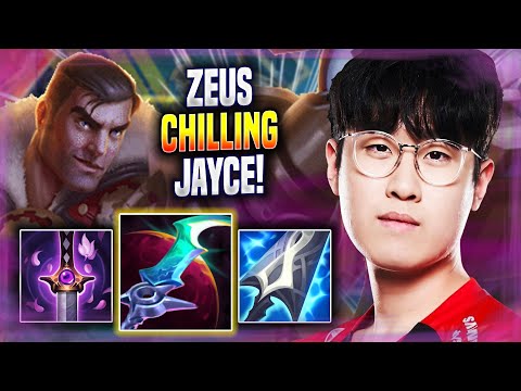 ZEUS CHILLING WITH JAYCE! - T1 Zeus Plays Jayce TOP vs Kennen! | Season 2022