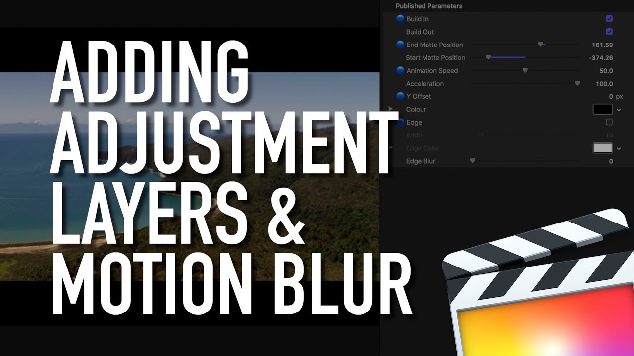 Adding Adjustment Layers and Motion Blur in <span style=