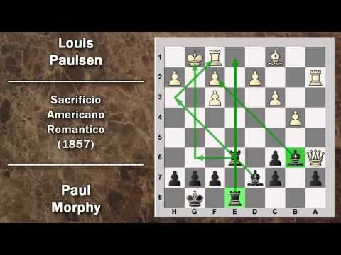 Annotated Chess Games 19 - Morphy vs. Paulsen - Romantic American Sacrifice - 1857