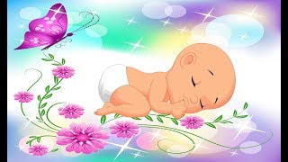 BABY LULLABY and Relaxing Butterflies Animation ♫❤ SLEEP Blue Screen