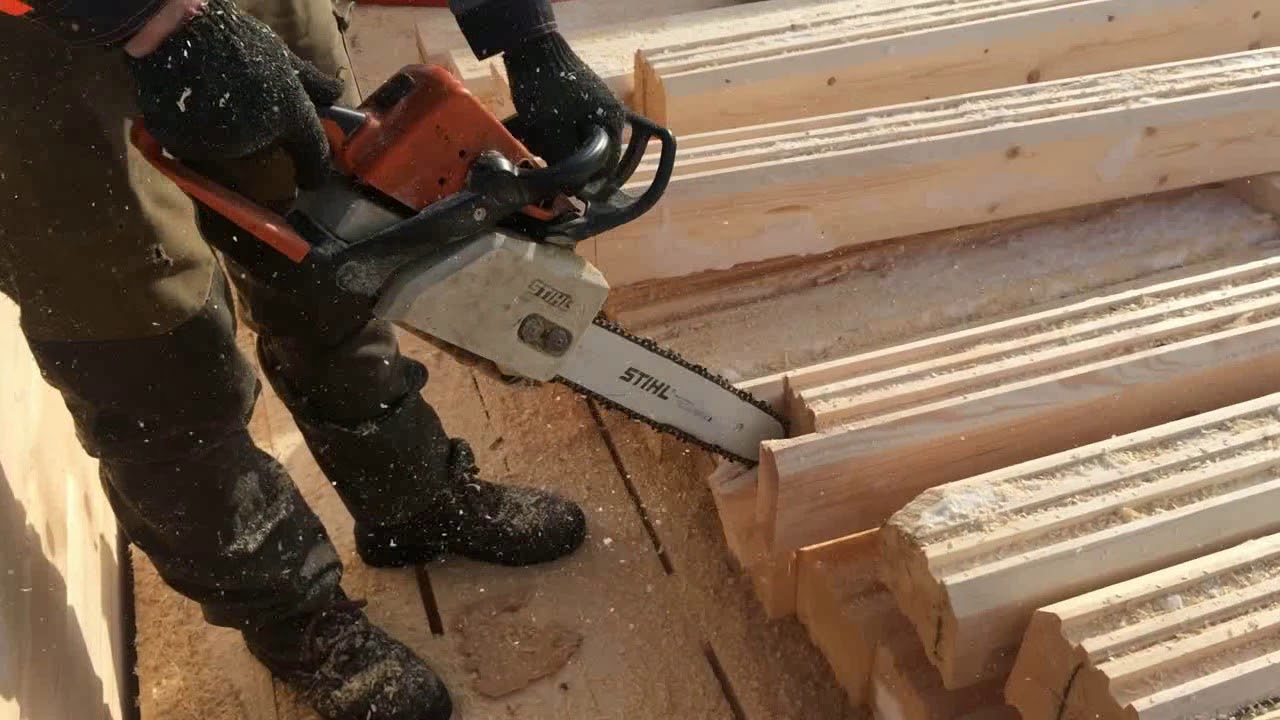 Запиливание тёплого стыка ласточкин хвост