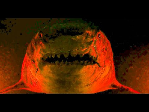 Meg 2 The Trench 2023 1080p | first fight scene | movie scene