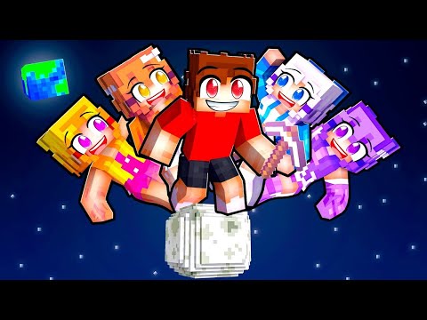 STUCK on ONE SPACE Block With MY CRAZY FAN GIRLS...